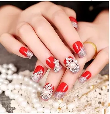 Factory direct sales excellent quality nail rhinestone designs art accessories different colors