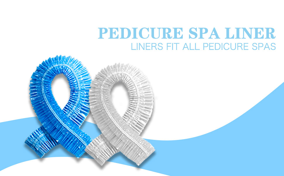 Factory supply disposable plastic pedicure spa tube liner for beauty salon use, 400 pieces per box
